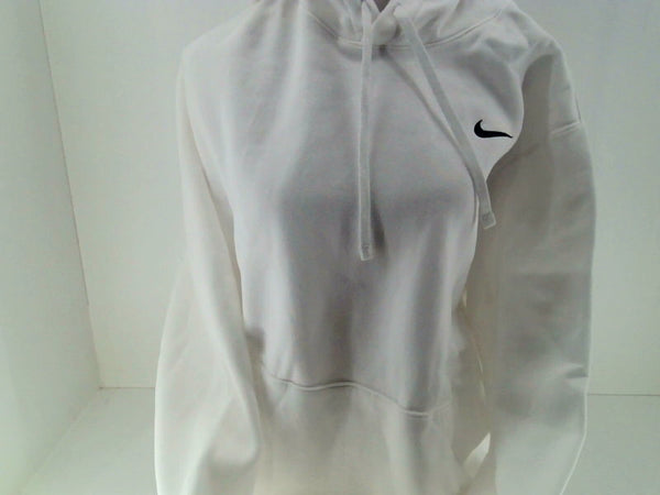 Nike Club Fleece Pullover Hoodie White Size Large