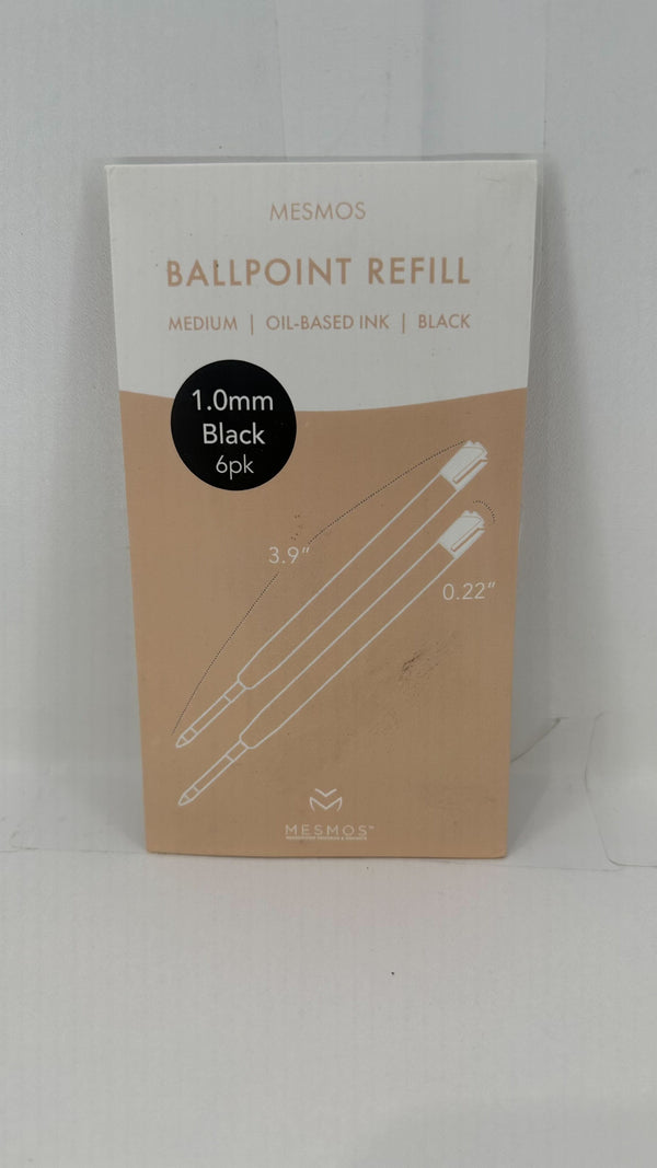 Mesmos Ballpoint Refill Color Black Size 1.0mm