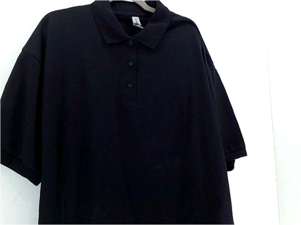 Gildan Mens POLO Short Sleeve Polo Shirt Color Black Size XX-Large