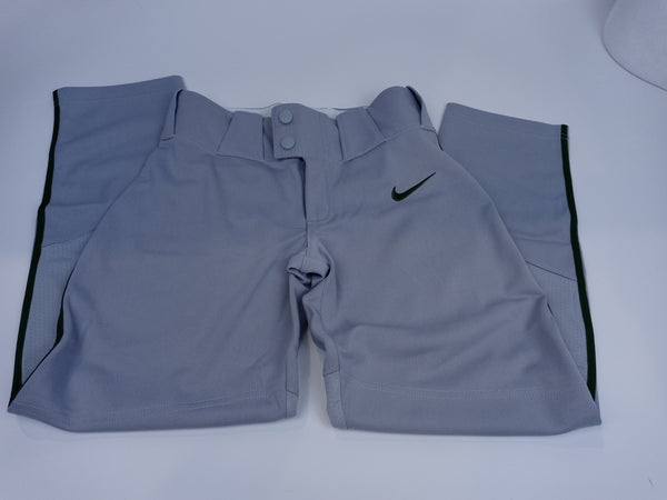 Nike Boys Size Small Grey Green Baseball Pants