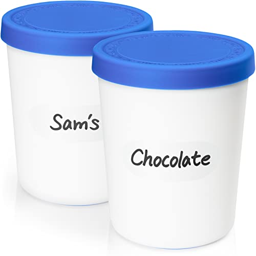 SUMO 5 Pack Ice Cream Containers for Homemade Ice Cream 5 Containers Multicolor