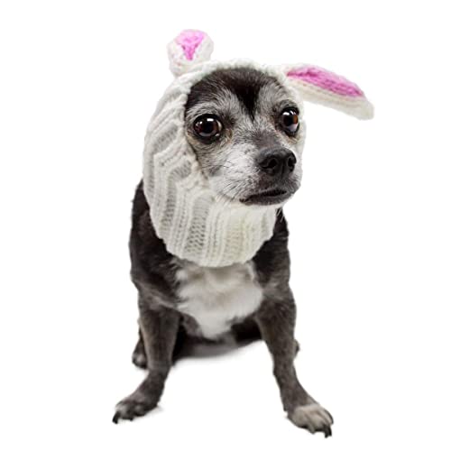Zoo Snoods Bunny Dog Costume - No Flap Ear Wrap Hood for Pets