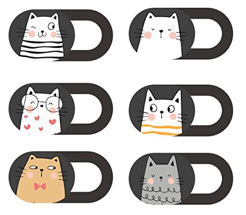 MESMOS Webcam Cover Slide, Cat Lovers Gifts for Women, Cat Gifts for Cat Lovers, Cat Lover Gifts, Cat Things, Cat Mom Gifts for Women, Cat Themed Gifts, Laptop Camera Cover Slide Cute, Cute Cat Stuff