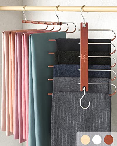 MORALVE Pants Hangers Space Saving Hangers for Clothes