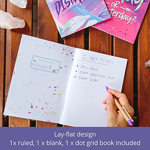 Saturnery Journal Notebook Set Womens A5 Size Recycled Paper