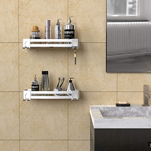 VDomus 2-in-1 Shower Shelves with Towel Holder - Stainless Steel Caddy for Tile  Walls – RoomDividersNow