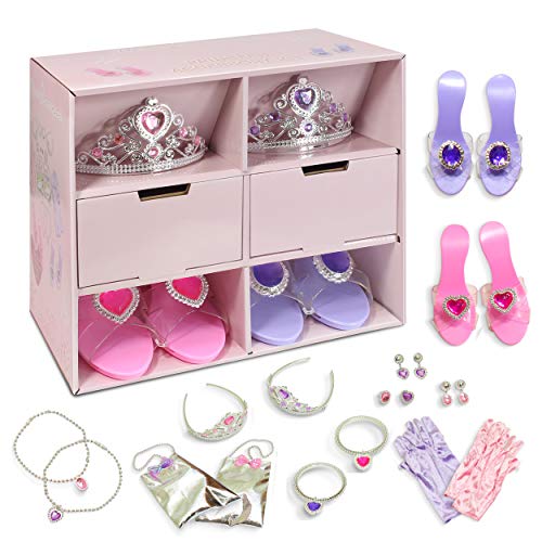 Mini Princess Dress Up Set for Girls Toddler Dress Up Clothes Shoes Jewelry