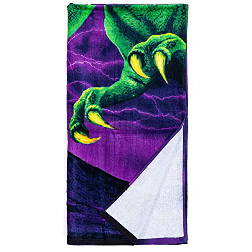 Dawhud Direct T-Rex Dinosaur Bath Towel Print 30x60 Inch Pool Towel